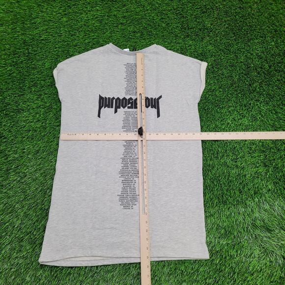 Justin-Bieber Sweatshirt Womens Medium 19x29 Purpose Tour - Picture 4 of 14